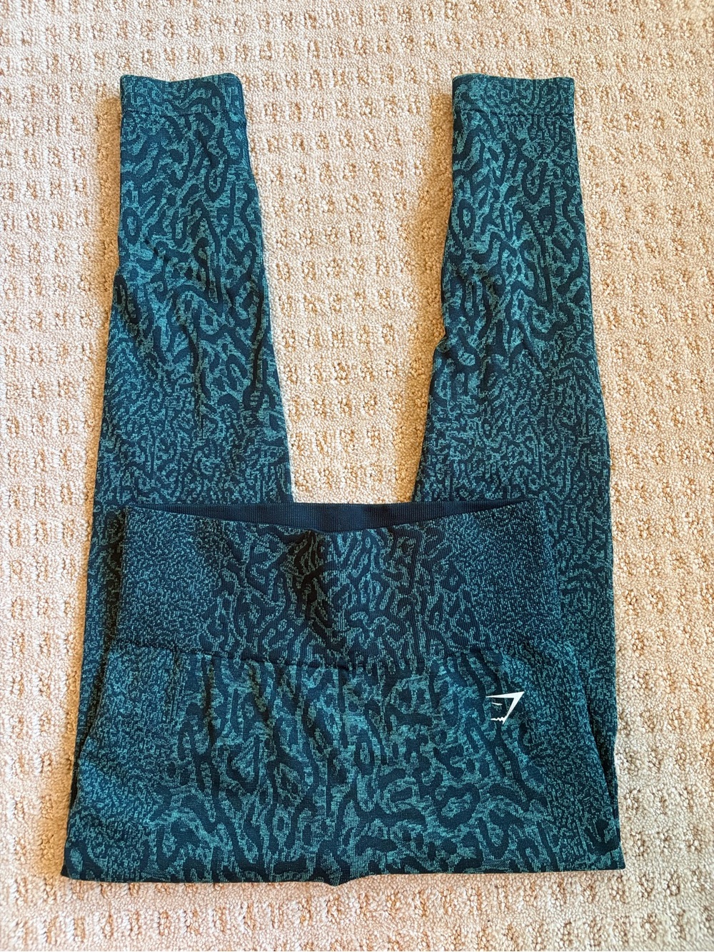 Gymshark Teal Leopard Leggings